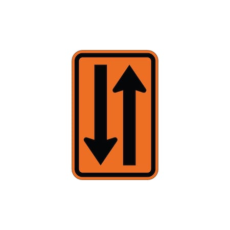 Sign Solutions Usa 18 in Height, 12 in Width, Aluminum, Vertical Rectangle DUS08HOR1218W6-4